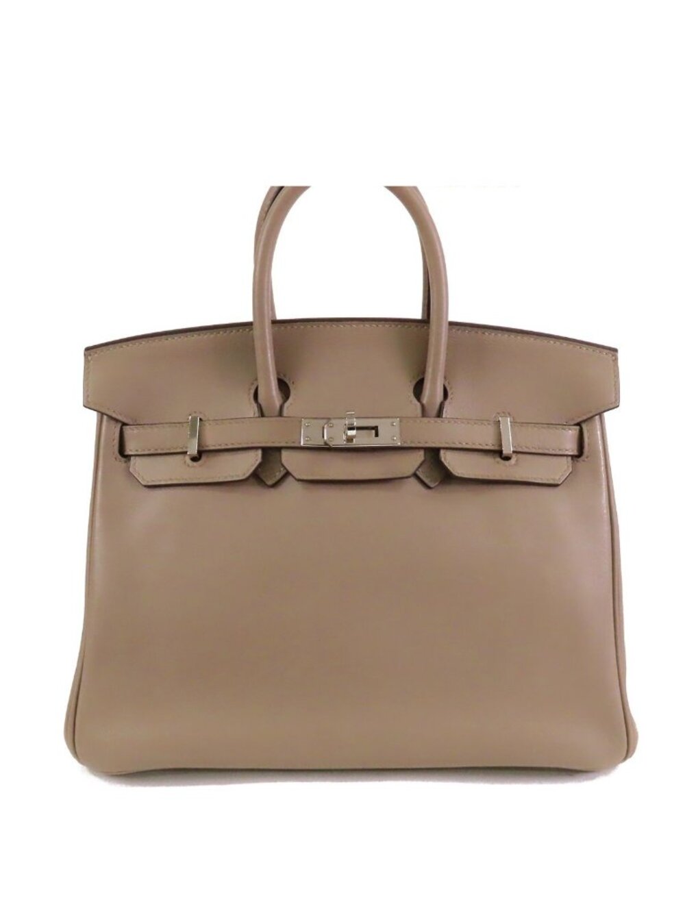 Hermes Birkin 25 Griasphalt Silver Swift Handbag